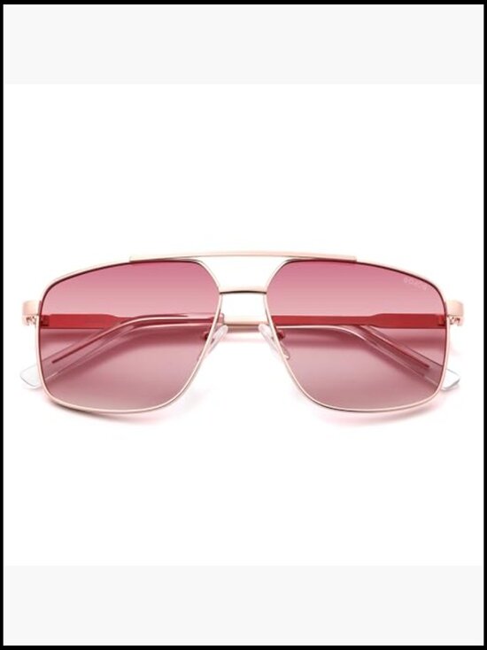Metal Frame Square Aviator Sunglasses with Polarized UV400 Lenses main image 6